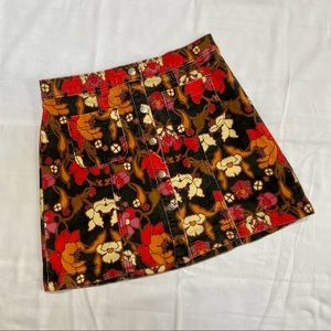 70s style mini skirt